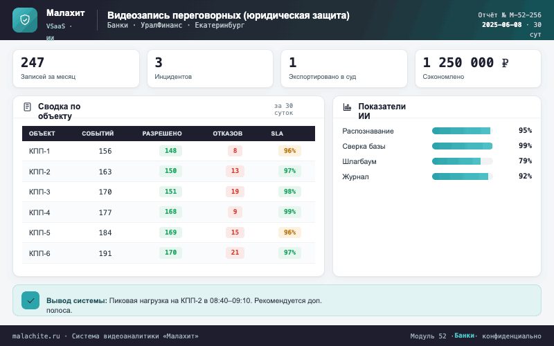 Отчёт за период — Система Малахит